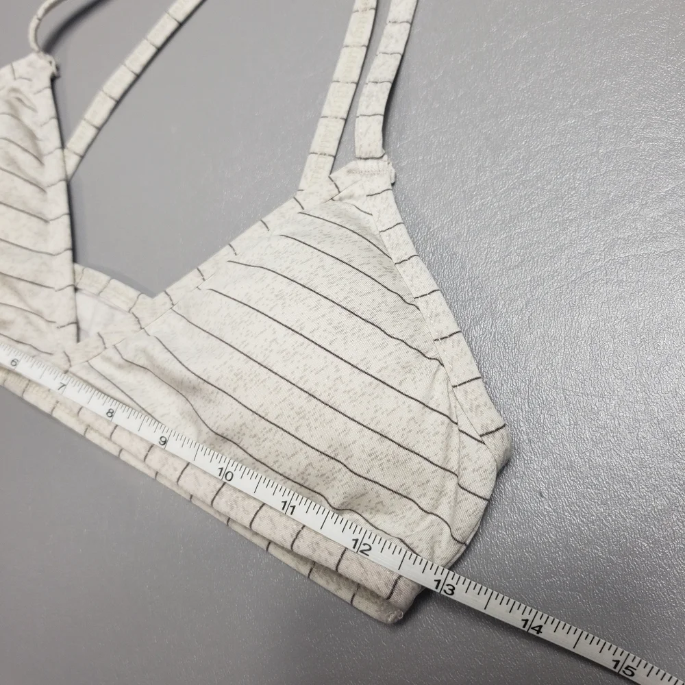 IJAK striped bikini top size large